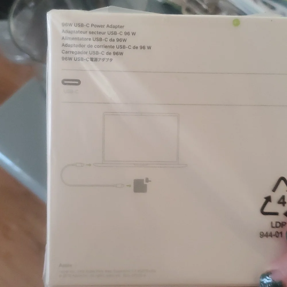 COPY - APPLE USB-C 96W PWR ADAPTER AND USB-C CHARGE CABLE